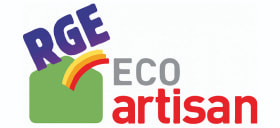 Logo RGE Eco Artisan, certification d’efficacité énergétique