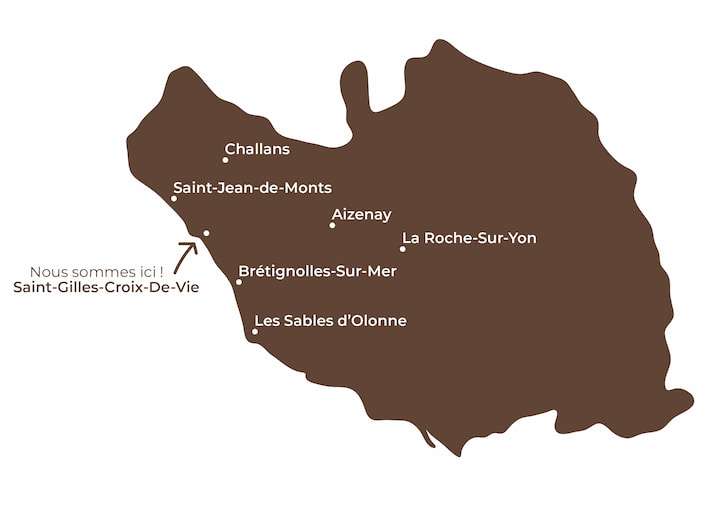 Zone de chalandise YR Menuiserie en Vendée